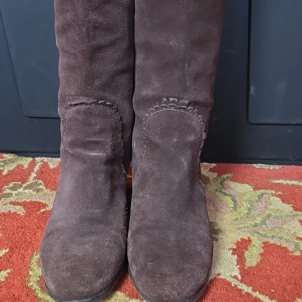 Jack Rogers Brown Suede Knee-High Women's Boots